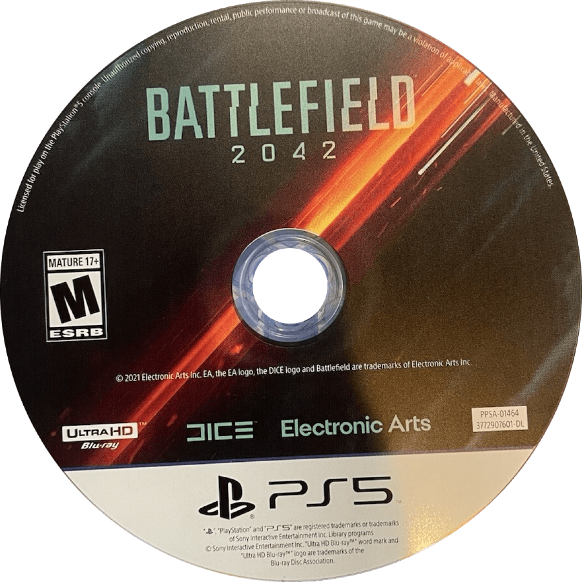 Battlefield 2042 disc for PlayStation 5 (PS5) first-person shooter video game