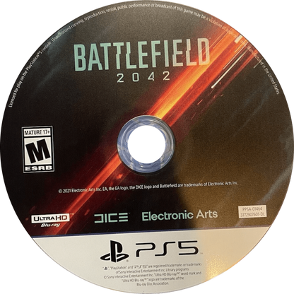 Battlefield 2042 disc for PlayStation 5 (PS5) first-person shooter video game