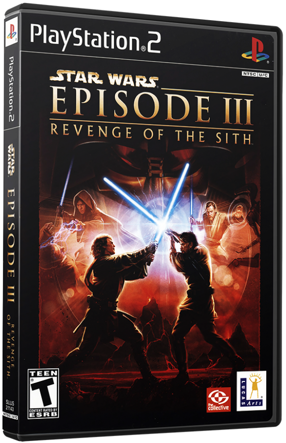Star Wars: Episode III – Revenge of the Sith cover art for PlayStation 2 (PS2) video game