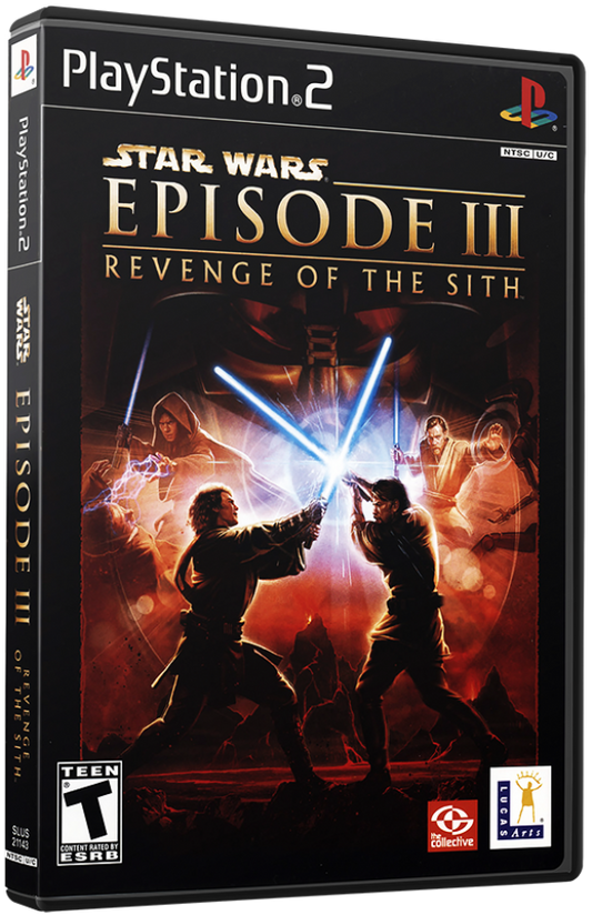 Star Wars: Episode III – Revenge of the Sith cover art for PlayStation 2 (PS2) video game
