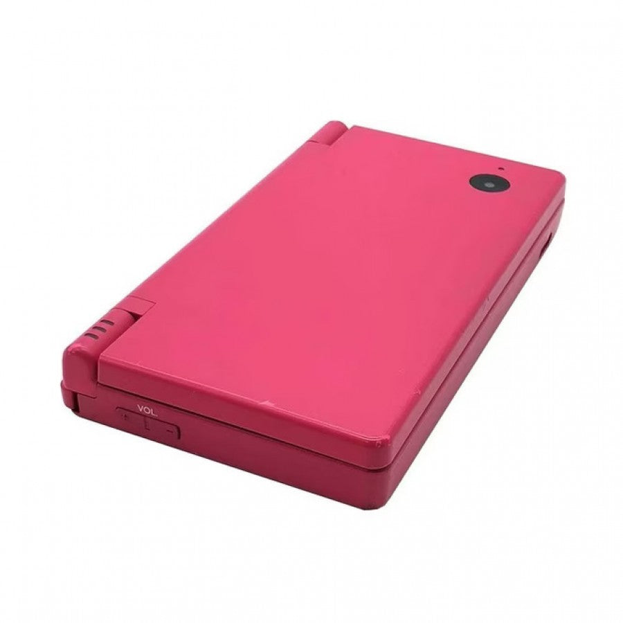 Nintendo DSi Pink Nintendo DSi handheld console in pink color dual screen portable gaming system built in cameras touch screen WiFi capable retro handheld device closed