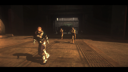 The Chronicles of Riddick Assault on Dark Athena PlayStation 3 first-person shooter stealth action sci-fi video game combining Escape from Butcher Bay remake with new Dark Athena campaign gameplay screenshot