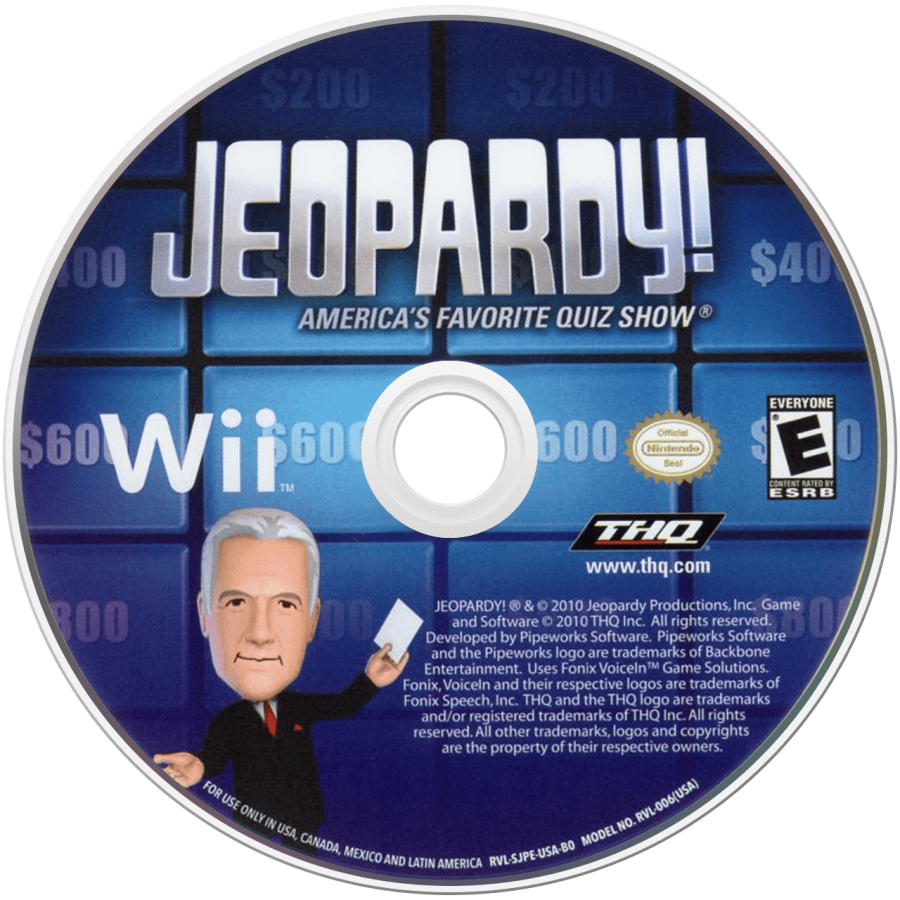 Jeopardy – Nintendo Wii (Wii) trivia game show party video game disc