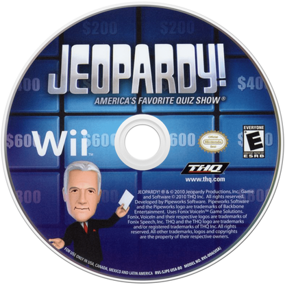 Jeopardy – Nintendo Wii (Wii) trivia game show party video game disc