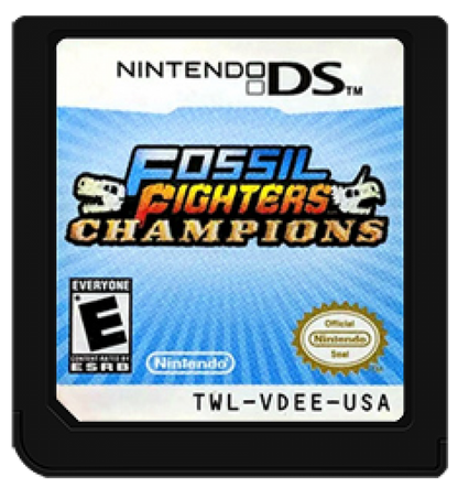 Fossil Fighters: Champions cartridge for Nintendo DS (DS) dinosaur RPG adventure video game