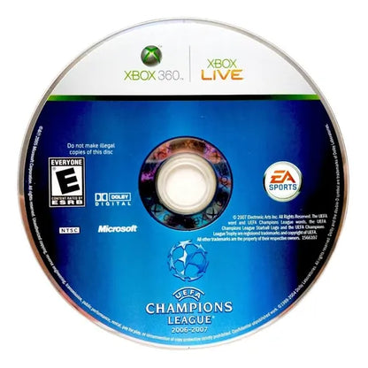 UEFA Champions League 2006-2007 disc for Xbox 360 (X360) sports soccer video game