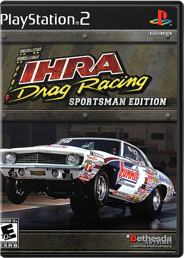 IHRA Drag Racing Sportsman Edition cover art for Playstation 2 (PS2) video game