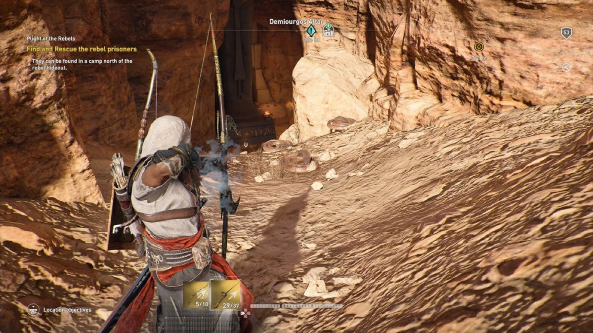 Assassin's Creed Origins Steelbook PlayStation 4 game featuring open-world action adventure gameplay and collectible steelbook case screenshot