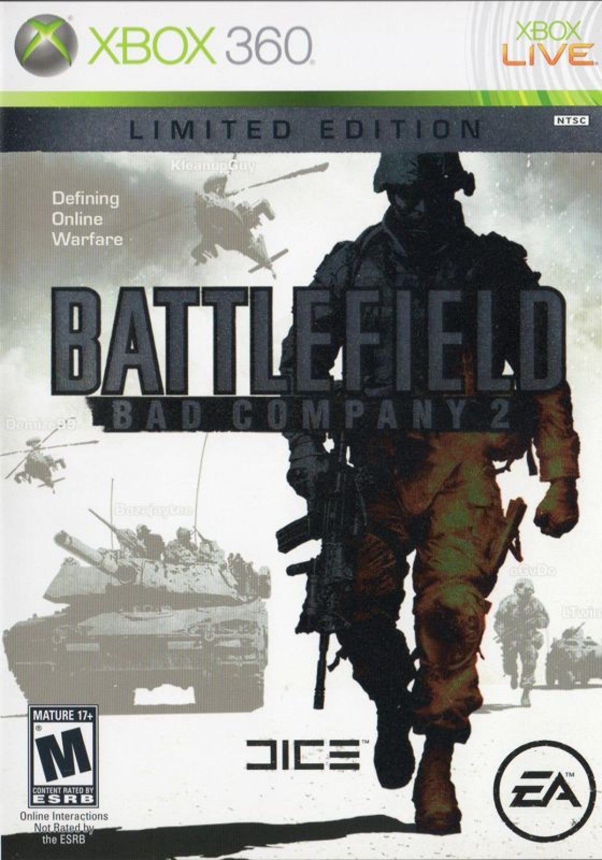 Battlefield: Bad Company 2 Limited Edition for Xbox 360 with modern combat and explosive action theme front cover
