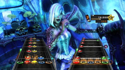 Guitar Hero Warriors of Rock Xbox 360 for rhythm music video game fans featuring guitar and band gameplay rock songs challenging note charts career quests multiplayer modes instrument controller support star power and high energy musical performances collectible gaming appeal gameplay