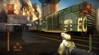 Shadowrun for Xbox 360 first person shooter video game featuring cyberpunk fantasy setting team based multiplayer magic and technology combat and unique cross platform gameplay experience gameplay