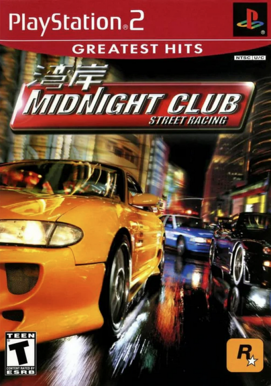 Midnight Club: Street Racing [Greatest Hits] – PlayStation 2 (PS2) street racing video game cover art