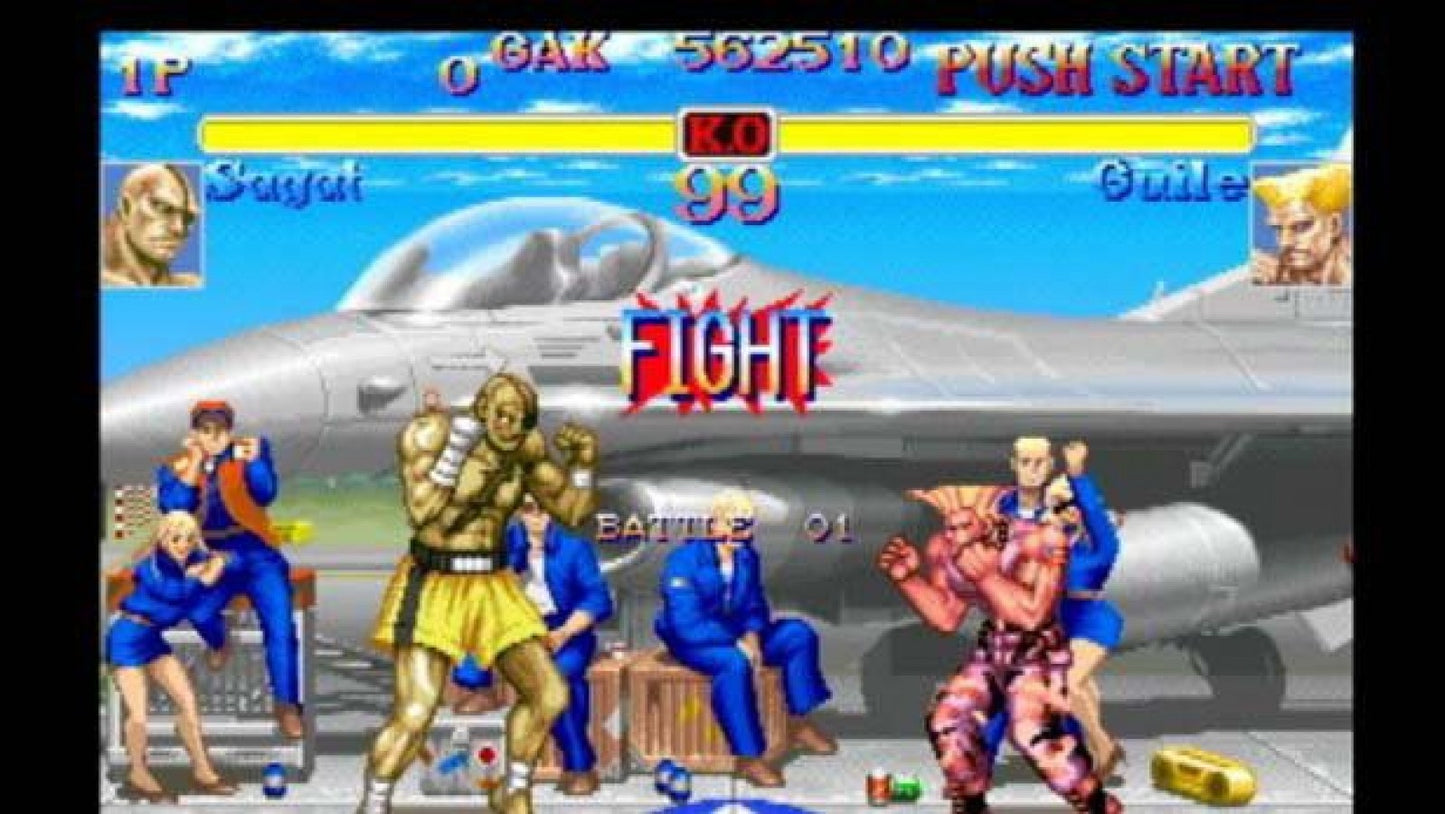 Street Fighter Anniversary Collection – PlayStation 2 (PS2) video game gameplay, 2D and 3D fighting game compilation.