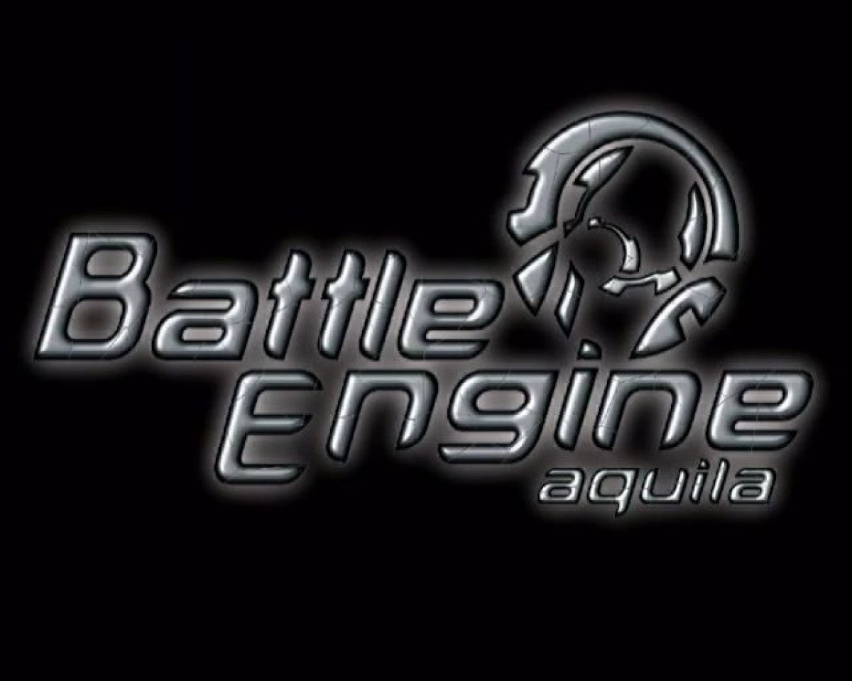 Battle Engine Aquila PlayStation 2 retro video game vehicular combat shooter title screen (2003)