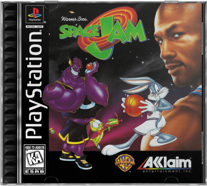 Space Jam cover art for PlayStation 1 (PS1) basketball sports video game