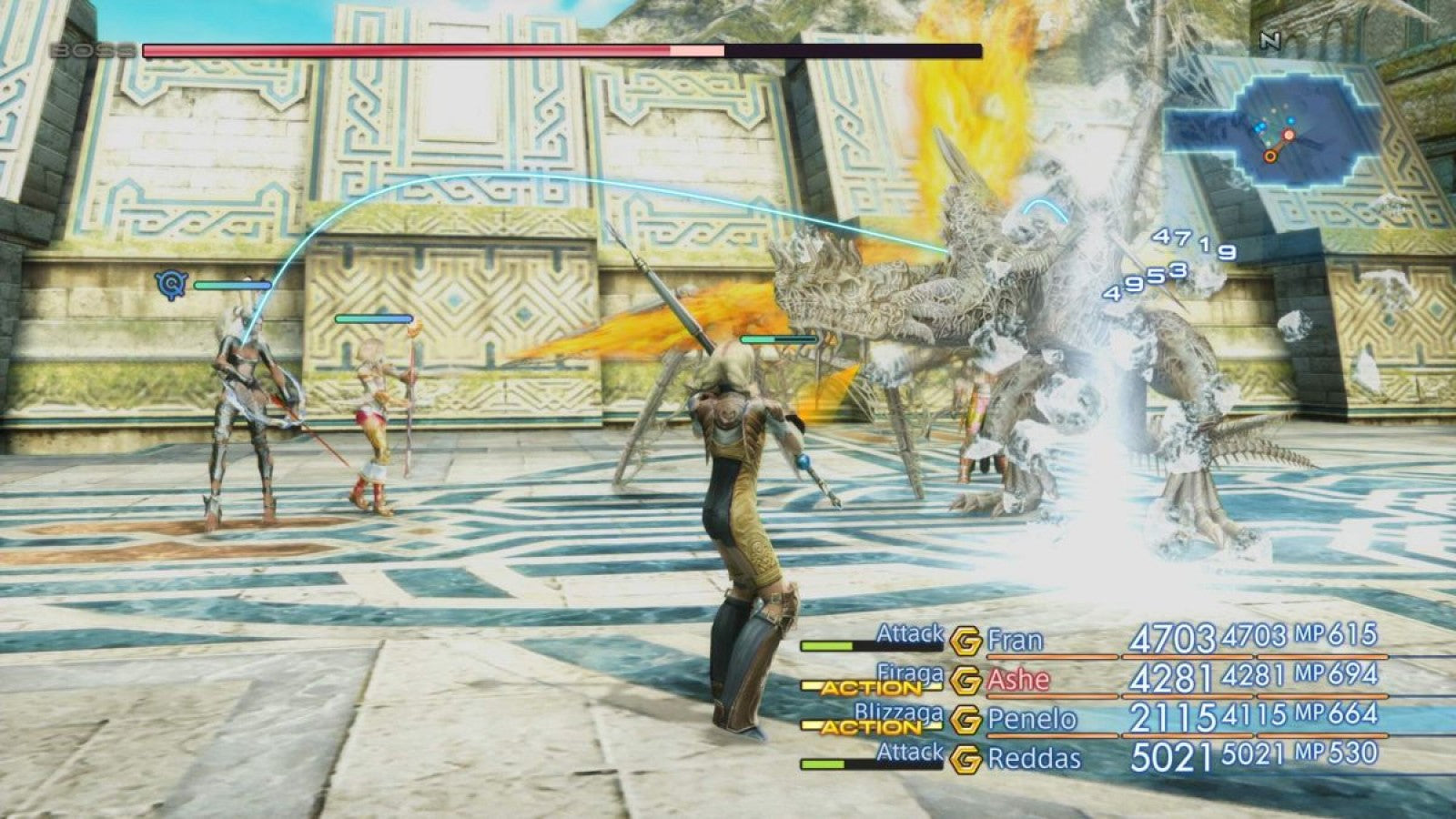 Final Fantasy XII The Zodiac Age Limited SteelBook Edition for PlayStation 4, gameplay for a fantasy role-playing video game with real-time combat, open-zone exploration, party strategy, and classic JRPG adventure