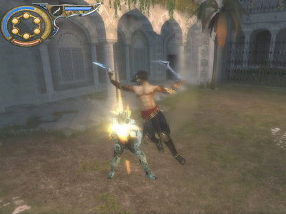 Prince of Persia Rival Swords PSP Essentials PAL Import PlayStation Portable inspired design featuring action adventure platforming aesthetic acrobatic parkour movement time manipulation powers sword combat ancient Persian environments cinematic storytelling and classic handheld adventure gameplay presentation gameplay 