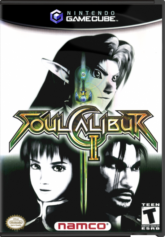Soul Caliber II – GameCube (GC) Front Cover Box Art for this GameCube Video Game