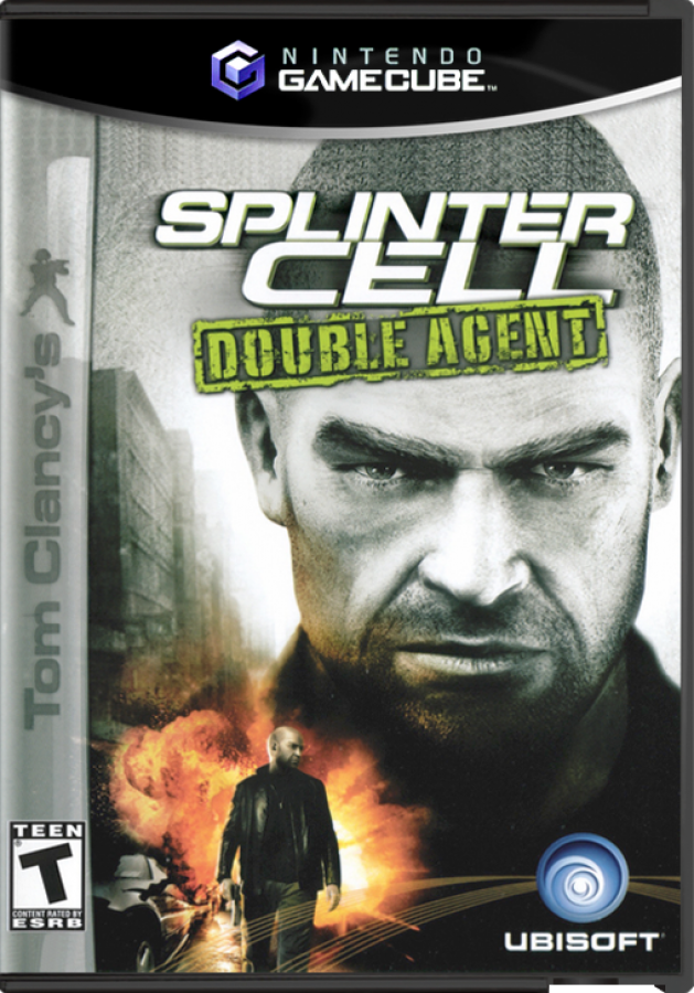 Tom Clancy's Splinter Cell Double Agent GameCube game featuring stealth action gameplay and tactical espionage missions front cover