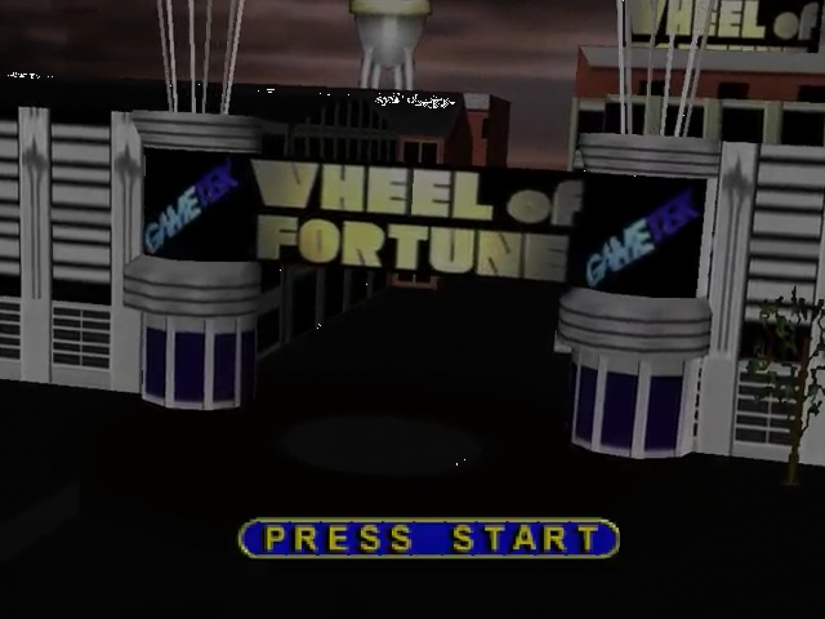 Wheel of Fortune title screen for Nintendo 64 (N64) video game