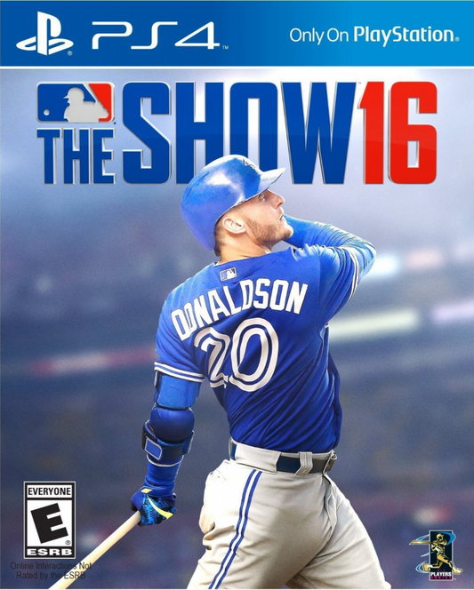MLB 16: The Show – PlayStation 4 (PS4) video game cover art, baseball sports game