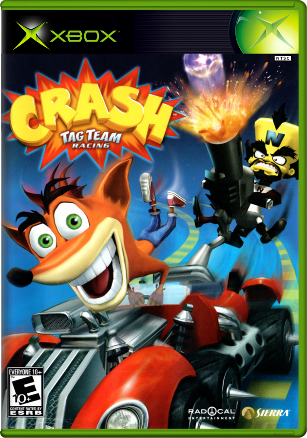 Crash Tag Team Racing cover art for Xbox (XBOX) video game