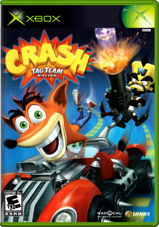 Crash Tag Team Racing cover art for Xbox (XBOX) video game