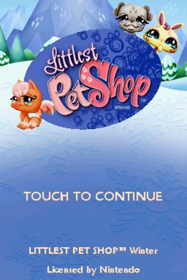 A cute winter-themed adventure where players care for pets, explore snowy areas, and enjoy fun mini-games in the Littlest Pet Shop universe main menu