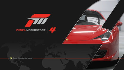 Forza Motorsport 4 for Xbox 360 racing simulation video game featuring realistic driving physics extensive car roster dynamic tracks Kinect support and immersive next generation motorsports experience gameplay
