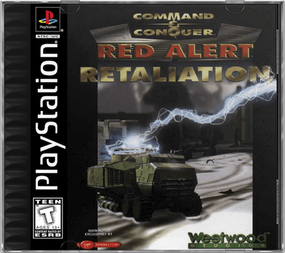 Command and Conquer: Red Alert - Retaliation cover art for PlayStation 1 (PS1) video game