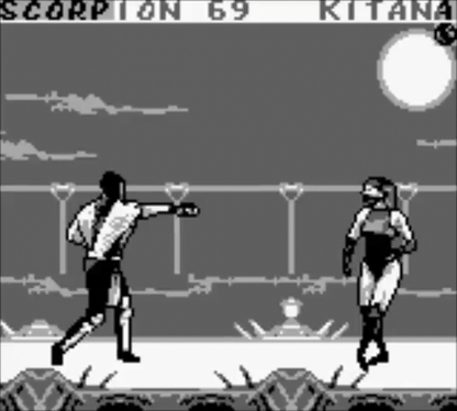 Mortal Kombat II Game Boy GB for retro video game enthusiasts featuring classic fighting gameplay one on one arcade combat iconic characters special moves tournament battles handheld action and collectible gaming appeal gameplay