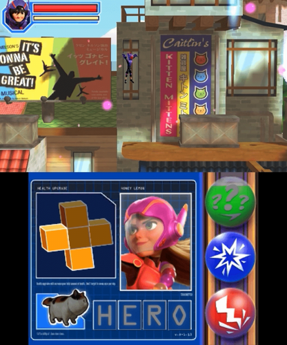 Big Hero 6: Battle in the Bay gameplay for Nintendo 3DS (3DS) action platformer video game