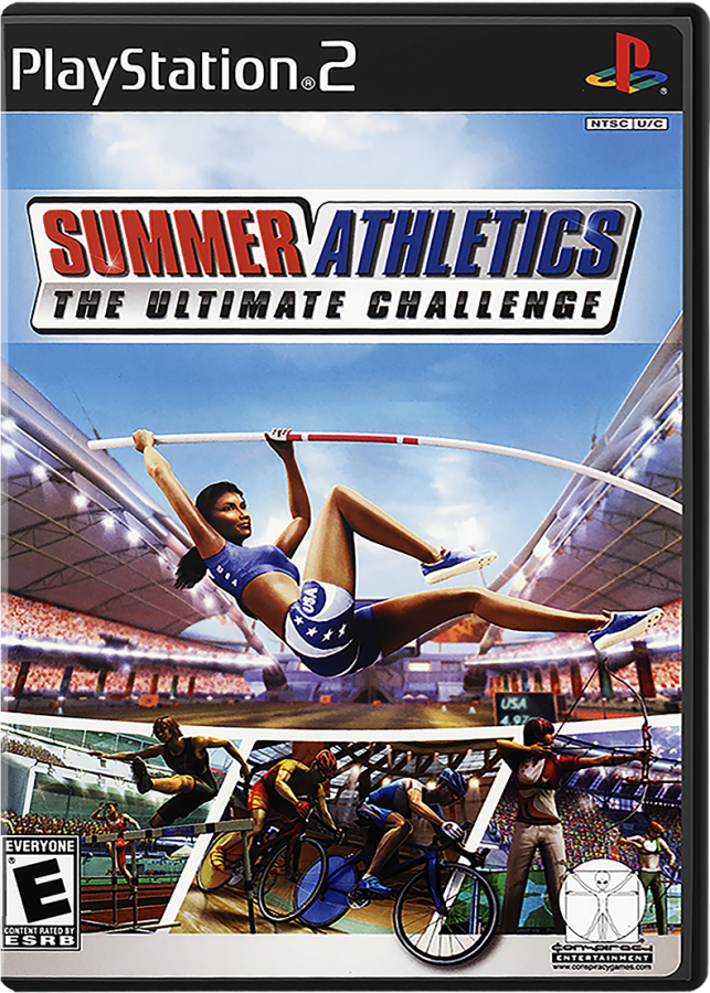 Summer Athletics: The Ultimate Challenge – PlayStation 2 (PS2) video game cover image, sports and track-and-field simulation.