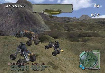 Smuggler's Run: Warzones gameplay for Nintendo GameCube (GC) off-road racing action video game
