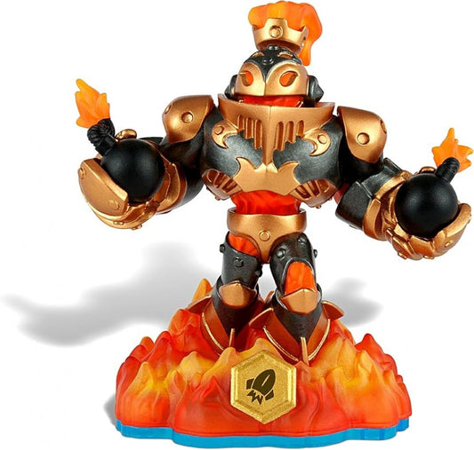 Blast Zone Skylanders Swap Force character figure collectible toy fire element lava warrior swapper portal compatible game piece explosive molten fighter figure for Skylanders fans 
