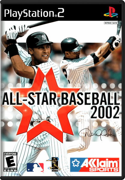 All-Star Baseball 2002 PS2 sports baseball video game cover art.