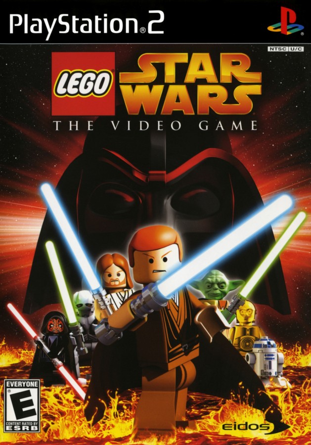 LEGO Star Wars cover art for PlayStation 2 video game. 