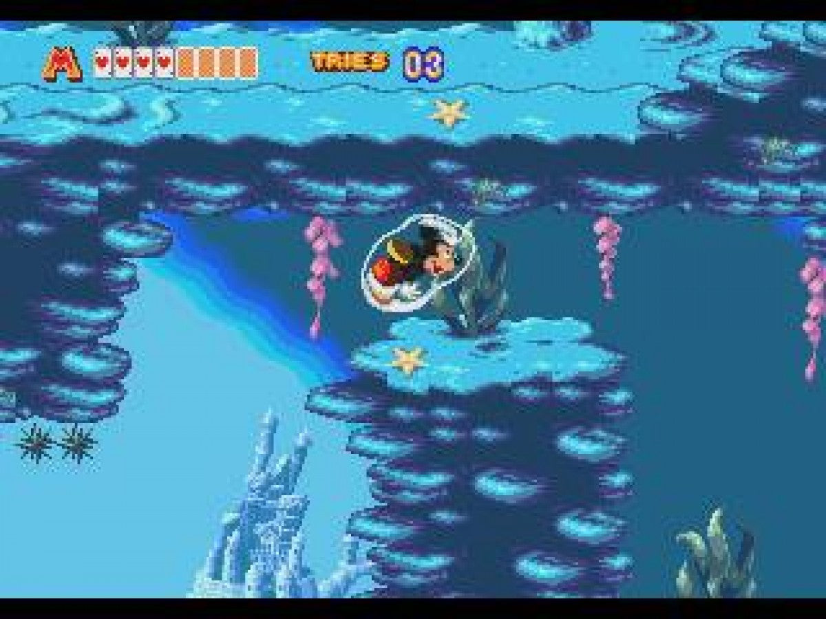 World of Illusion Starring Mickey Mouse and Donald Duck Sega Genesis retro video game platformer gameplay (1992)