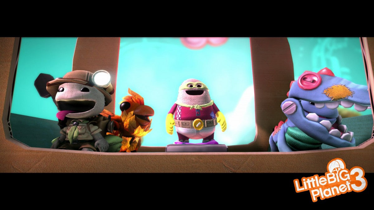 LittleBigPlanet 3 PS4 game featuring creative platforming gameplay, community created levels, and imaginative Sackboy adventure gameplay screenshot