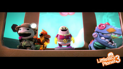 LittleBigPlanet 3 PS4 game featuring creative platforming gameplay, community created levels, and imaginative Sackboy adventure gameplay screenshot