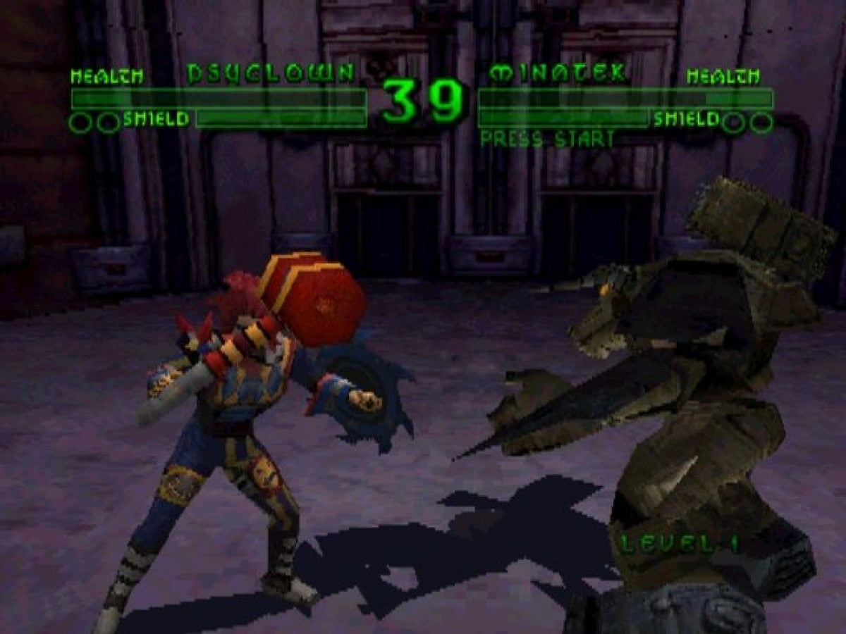 Bio FREAKS PS1 PlayStation 1 fighting game cybernetic combat sci fi arena battles arcade style gameplay retro video game gameplay