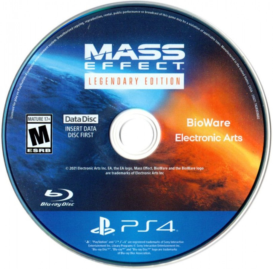 Mass Effect [Legendary Edition] – PlayStation 4 (PS4) video game data disc, action role-playing game