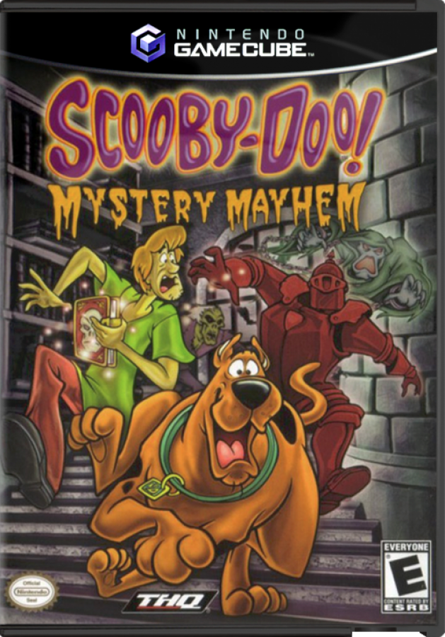 Scooby-Doo Mystery Mayhem GameCube game featuring cartoon-style adventure gameplay with puzzle solving and spooky mysteries front cover