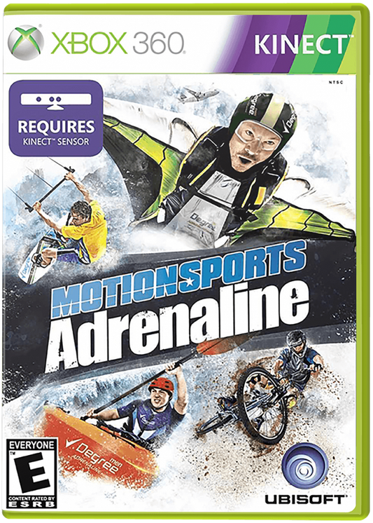 MotionSports: Adrenaline cover art for Xbox 360 (X360) motion-controlled extreme sports video game
