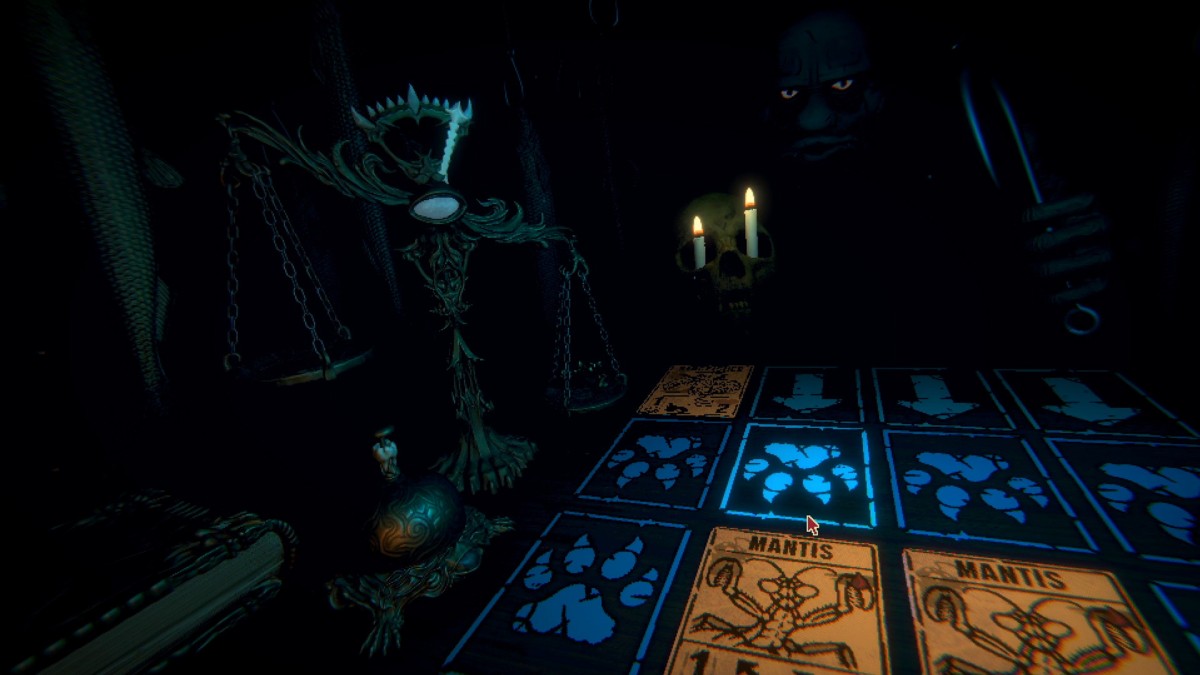 Inscryption for PlayStation 5 roguelike deck building horror game featuring card battles escape room puzzles dark narrative and atmospheric gameplay