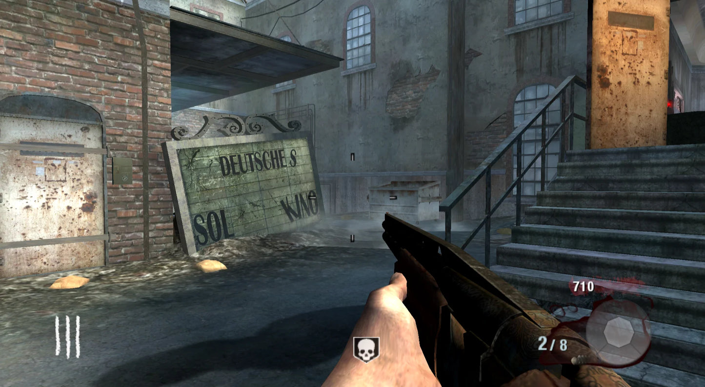 Call of Duty Black Ops Nintendo Wii video game, first-person shooter, military action campaign and multiplayer, motion-controlled console title gameplay screenshot