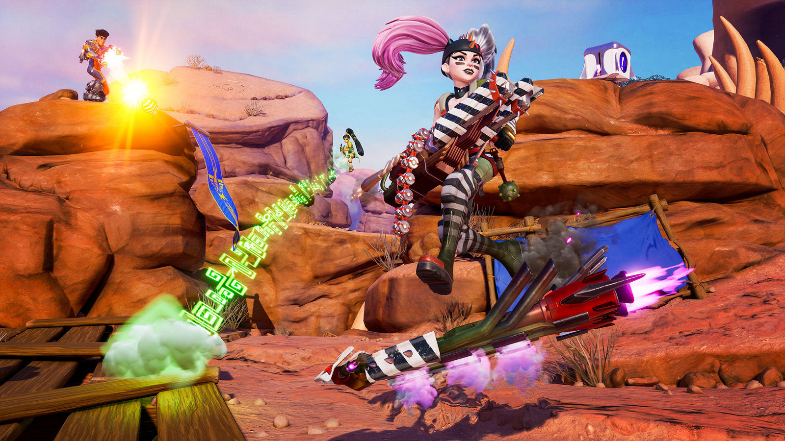 Rocket Arena – PlayStation 4 (PS4) video game gameplay, team-based third-person shooter