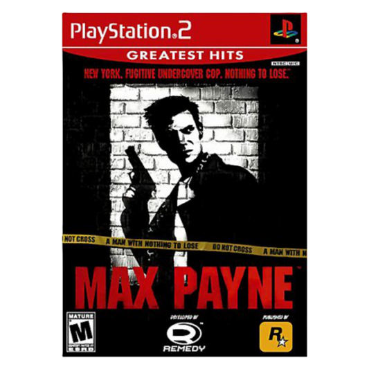 Max Payne cover art for Playstation 2 (PS2) video game