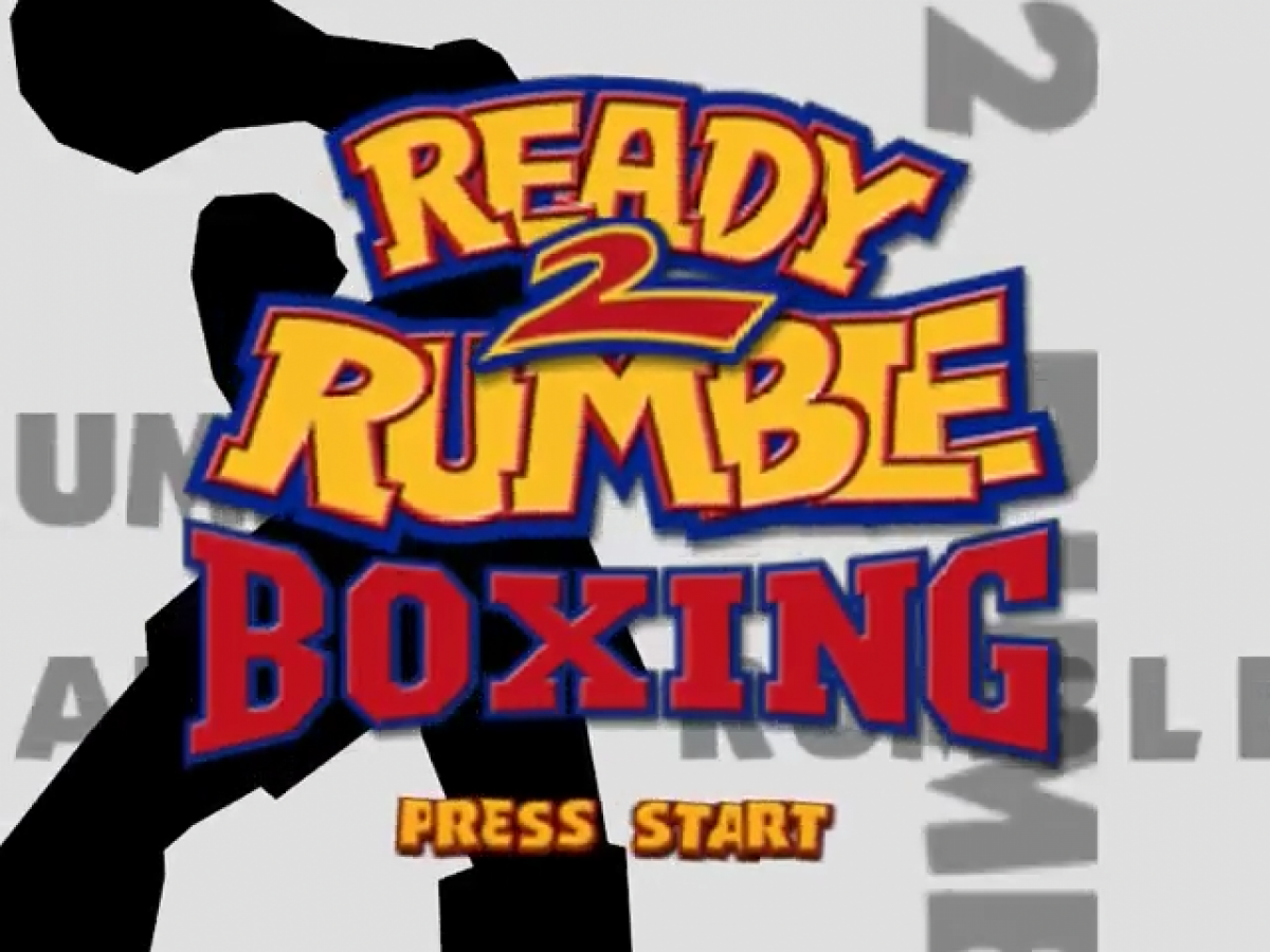 Ready 2 Rumble Boxing title screen for Nintendo 64 (N64) video game