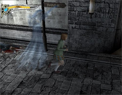 Clock Tower 3 PS2 Sony PlayStation 2 survival horror game point and click style adventure cinematic horror time travel storyline ghost enemies stealth and hiding gameplay Capcom psychological horror retro gaming PlayStation 2 software video game title gameplay